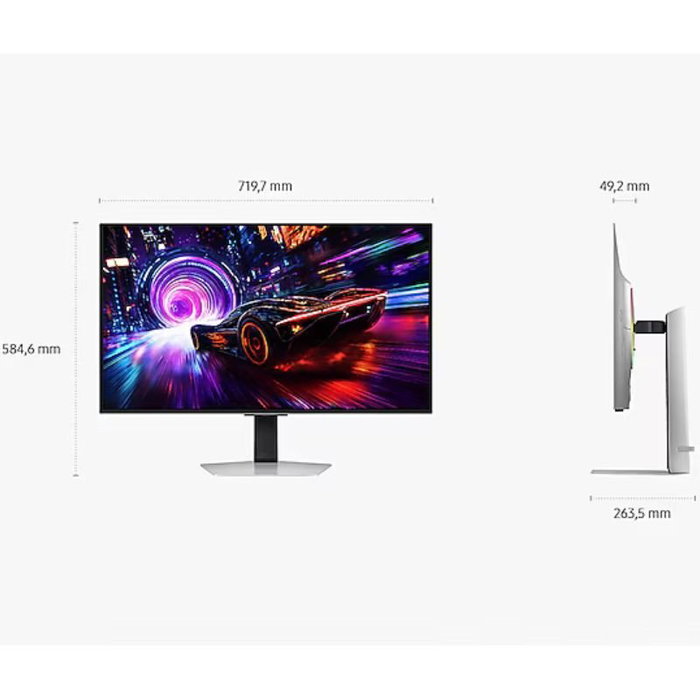 Samsung Odyssey OLED G8 S32FG812SU 32-pulgadas 4K 240Hz Plata